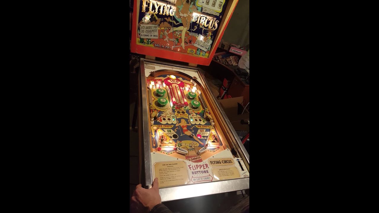 1961 Gottlieb Flying Circus Pinball - part 2