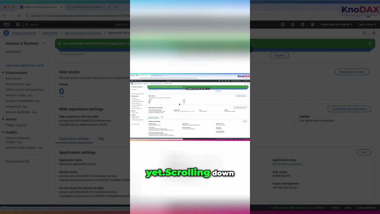 Manage User Access & Web Experience Settings in Q Business