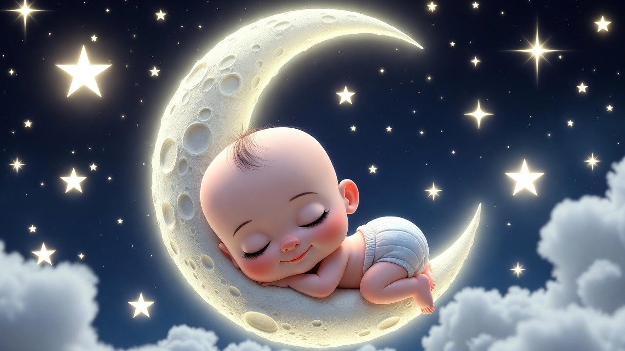 Sleepy Night Baby 🌙 Calm Lullaby for Deep Sleep 😴 | Magical Night Story 👶💤