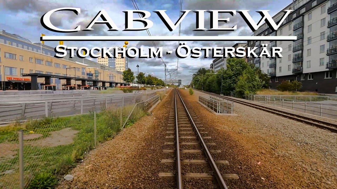 CABVIEW: Commuter Train From Stockholm Östra to Österskär