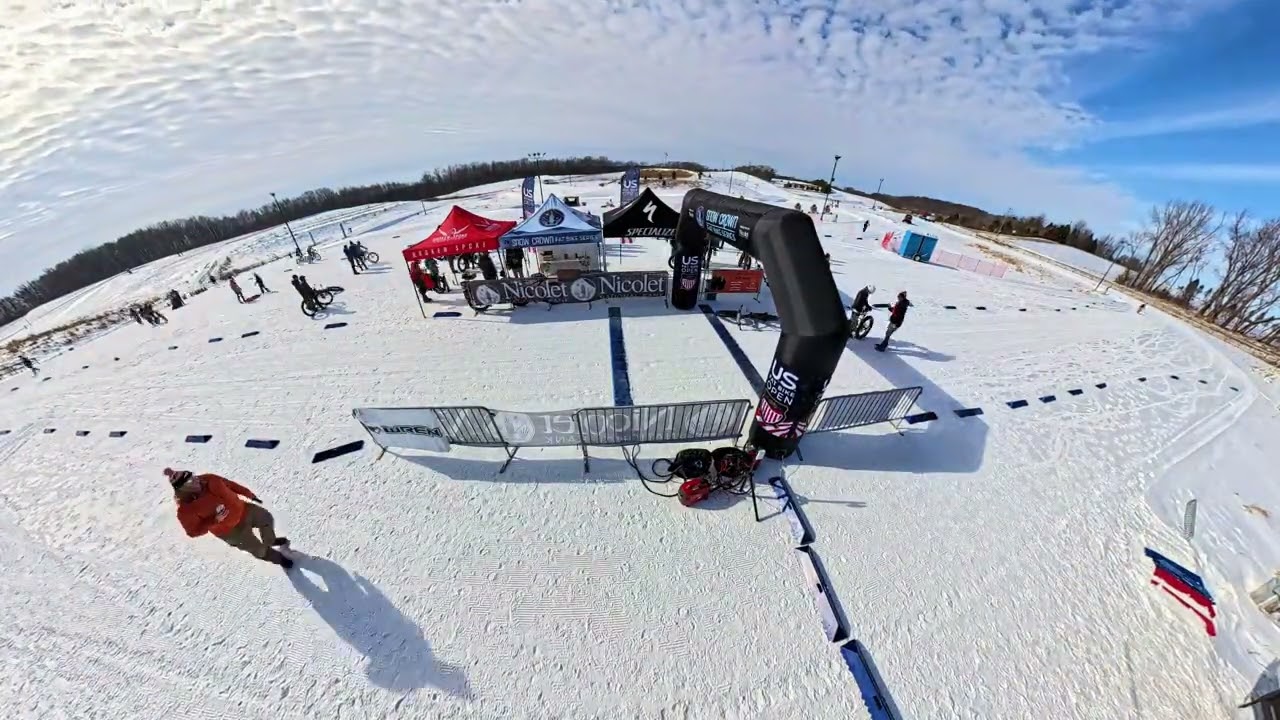 Snow Crown 2026 Race 3 - US Fat Bike Open Timelapse All Day Short  (4K)