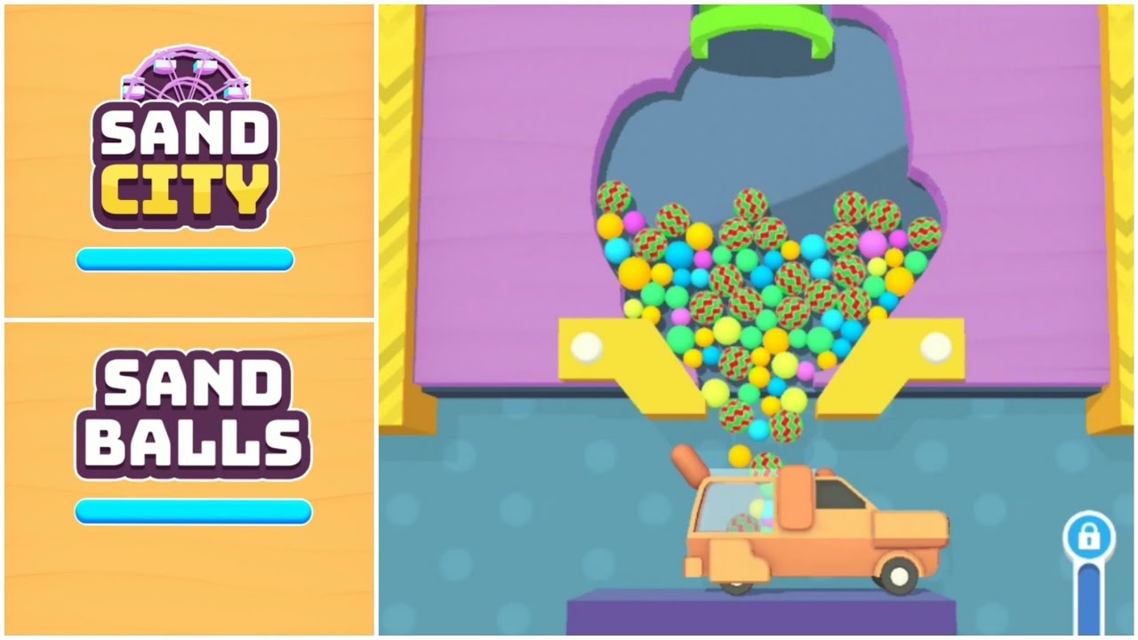 SAND CITY SAND BALLS - ALL LEVELS 980 GAMEPLAY | UNLOCKED NEW CAR | DOGGY | ALL BALLS UNLOCKED |