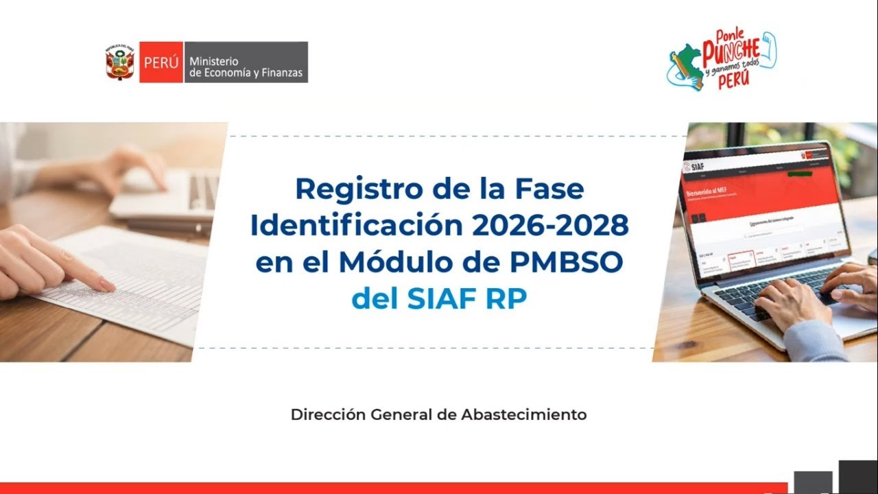 Registro de la Fase Identificación 2026-2028 en el Módulo de PMBSO del SIAF RP