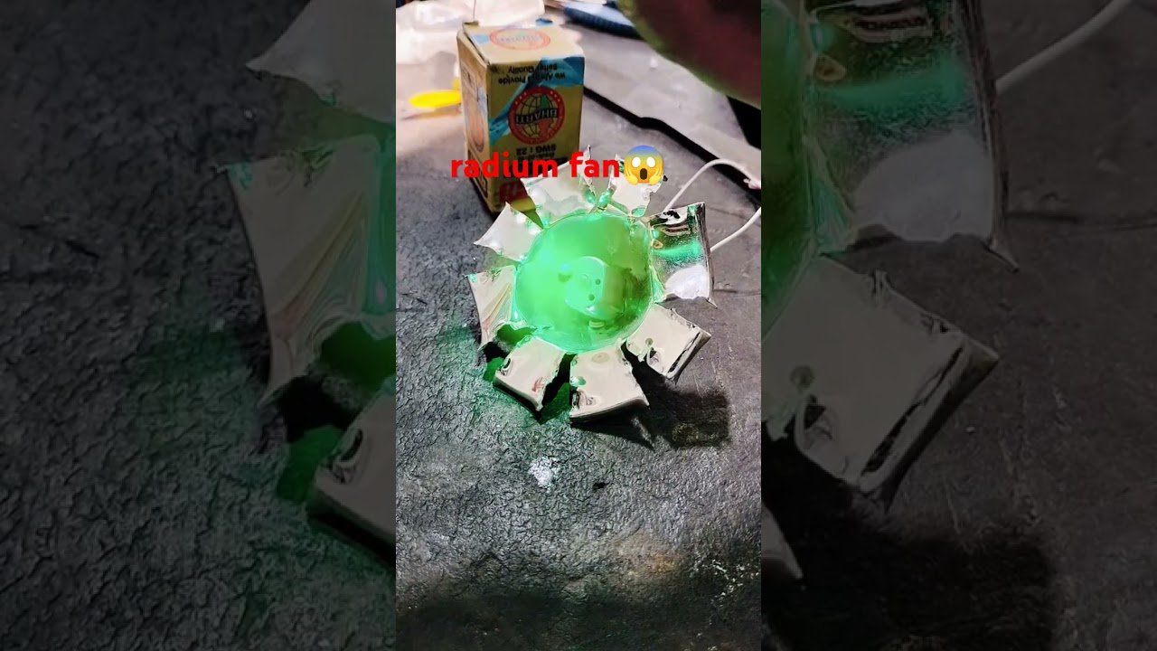 Radium fan glow#sortvideo #repring #trending #experiment #indianarmy #armylover #attitude