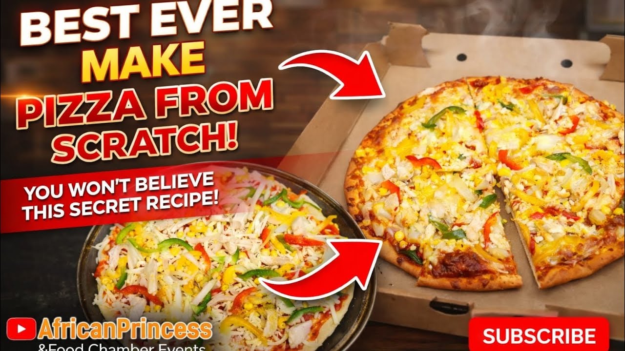 HOW TO MAKE BEST EVER PIZZA FROM SCRATCH!#food #homecuisine #cookingfood 