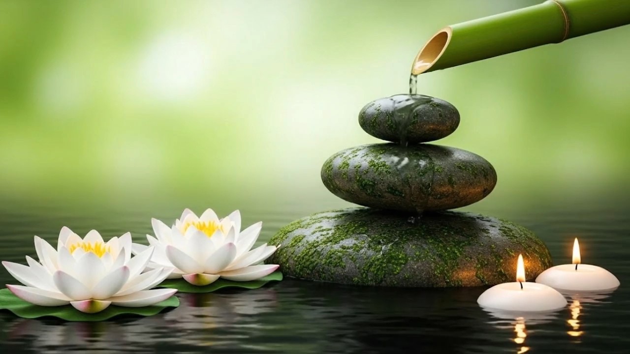 Relaxation Music: Bamboo Water Fountain & Healing Piano Deep Sleep Music, Meditation,Nature Sounds |