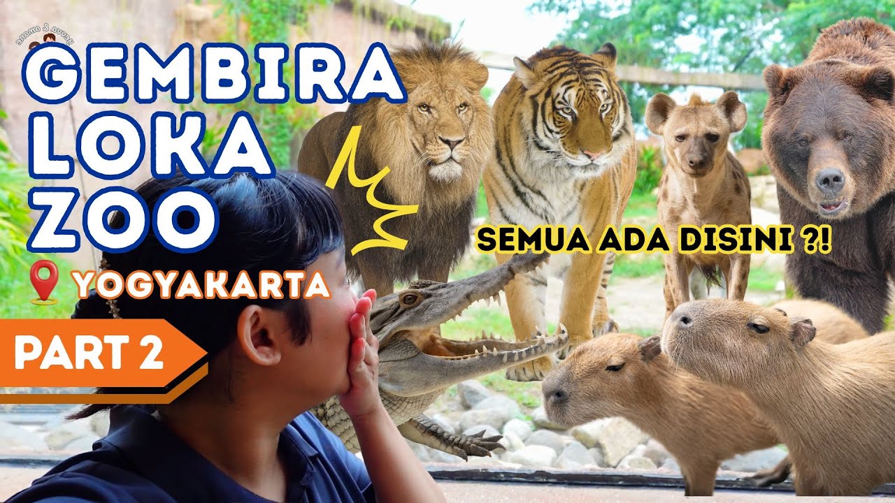 Gembiraloka zoo Yogyakarta | Kebun binatang terbaik di INDONESIA | Wisata keluarga di Jogja Part2