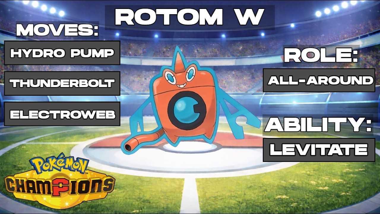 EVERYTHING YOU NEED TO KNOW ABOUT ROTOM WASH IN POKEMON CHAMPIONS!