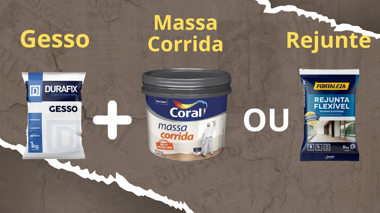 Gesso + Massa Corrida ou Rejunte, Qual devo usar?/ Esculturas em Relevo