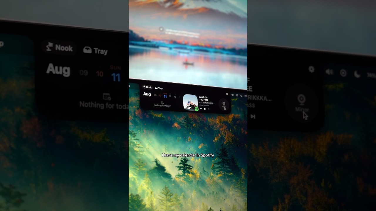 Динамический остров на Mac &mdash; NotchNook 💻 #macbook #apple #tech