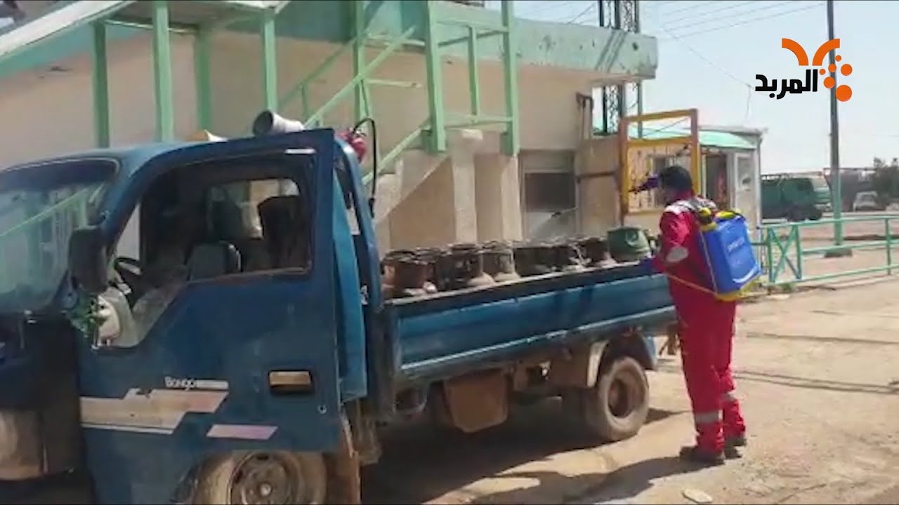 تعفير اسطوانات الغاز في معمل تعبئة غاز واسط #المربد