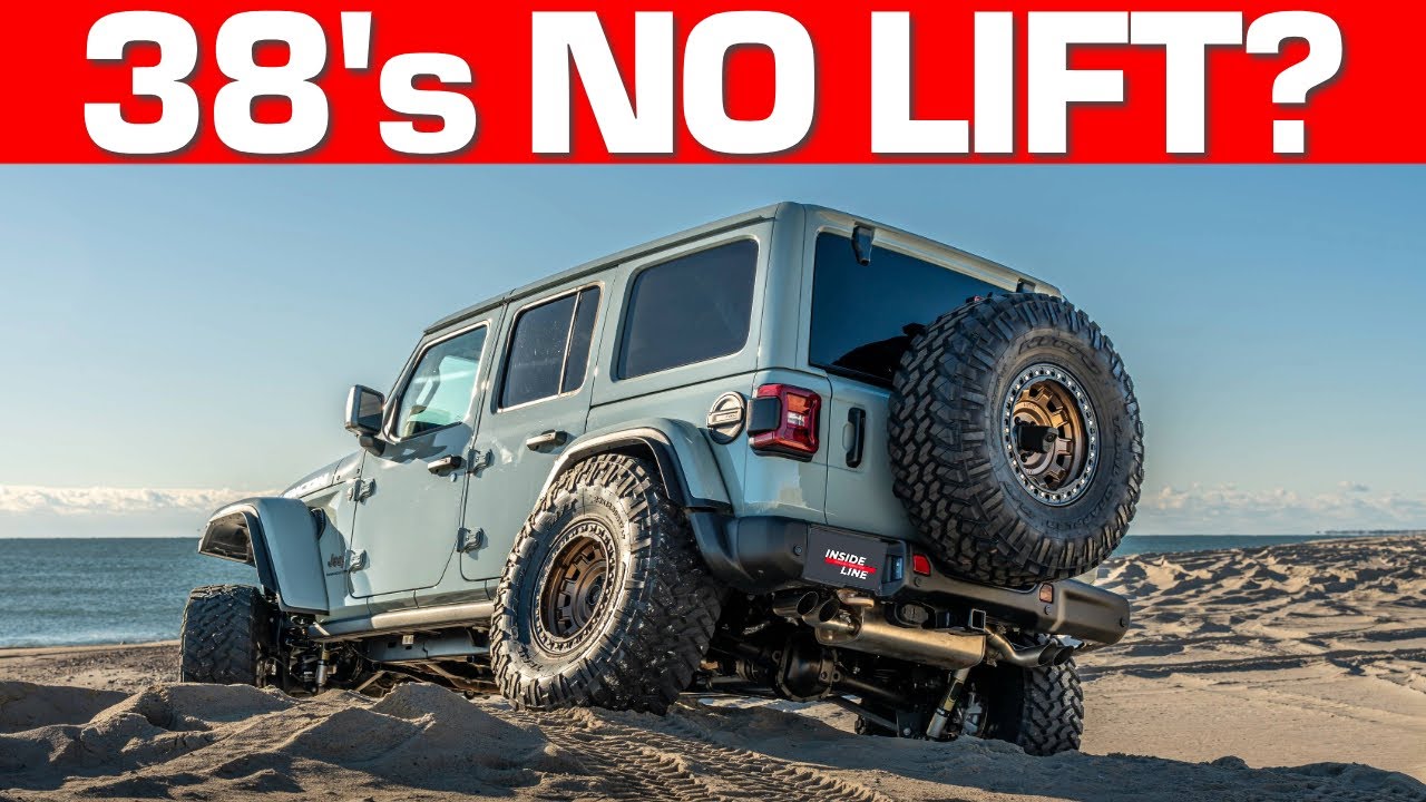 38's & No Lift? Fitting 38-Inch-Tall Tires on a Stock 2024 Jeep Wrangler Rubicon 392 | Inside Line