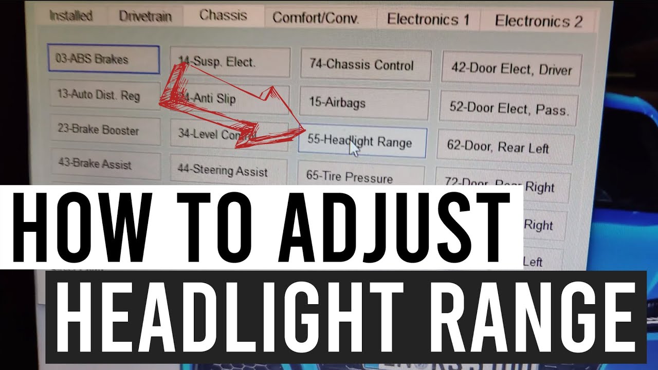 How To Adjust Headlight Range in VCDS on an MK6 GTI
