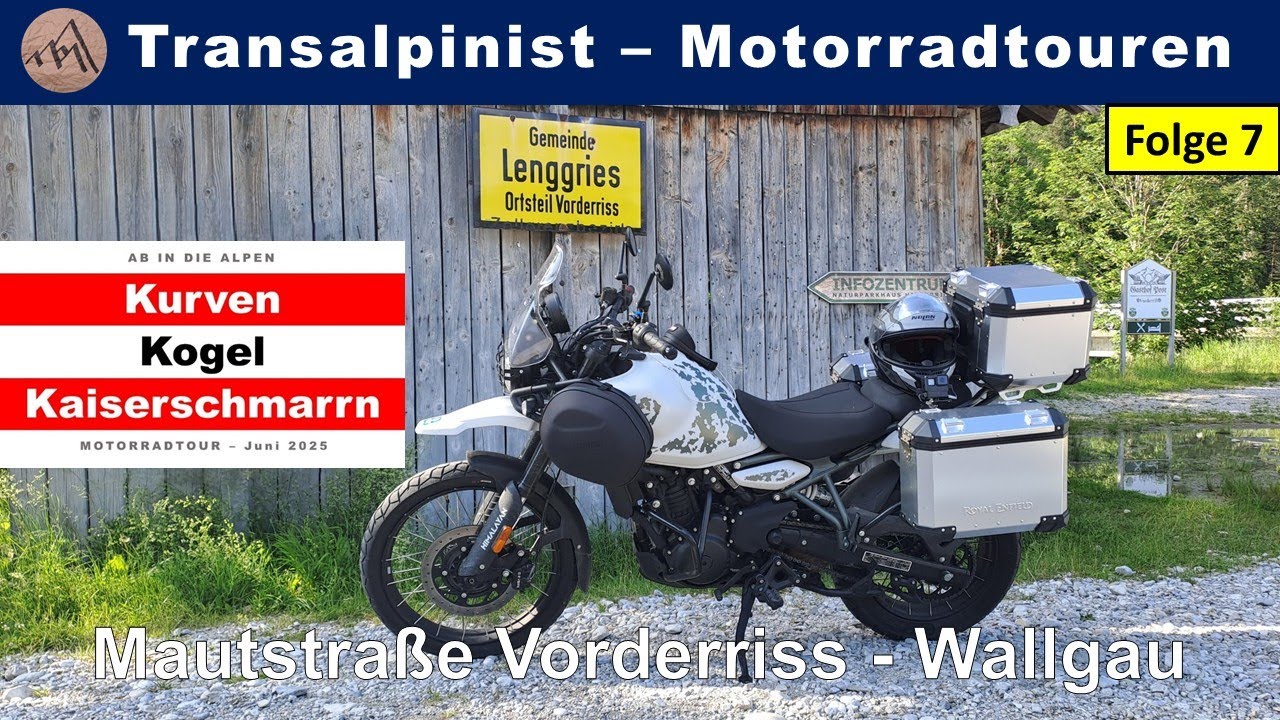 Mautstraße Vorderriss bis Wallgau mit dem Motorrad - Kurven Kogel Kaiserschmarrn - Folge 7