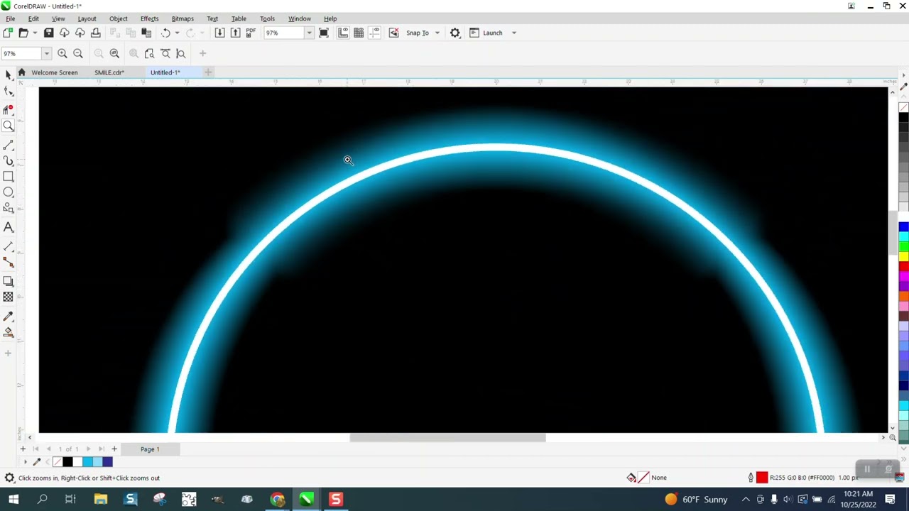 Советы и рекомендации по Corel Draw: неоновое свечение