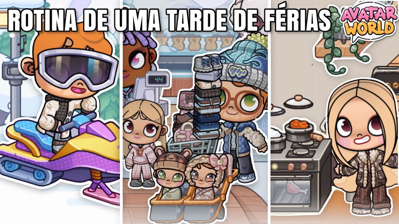 ROTINA DE UMA TARDE DE FÉRIAS EM FAMÍLIA ❄️ (Avatar World)