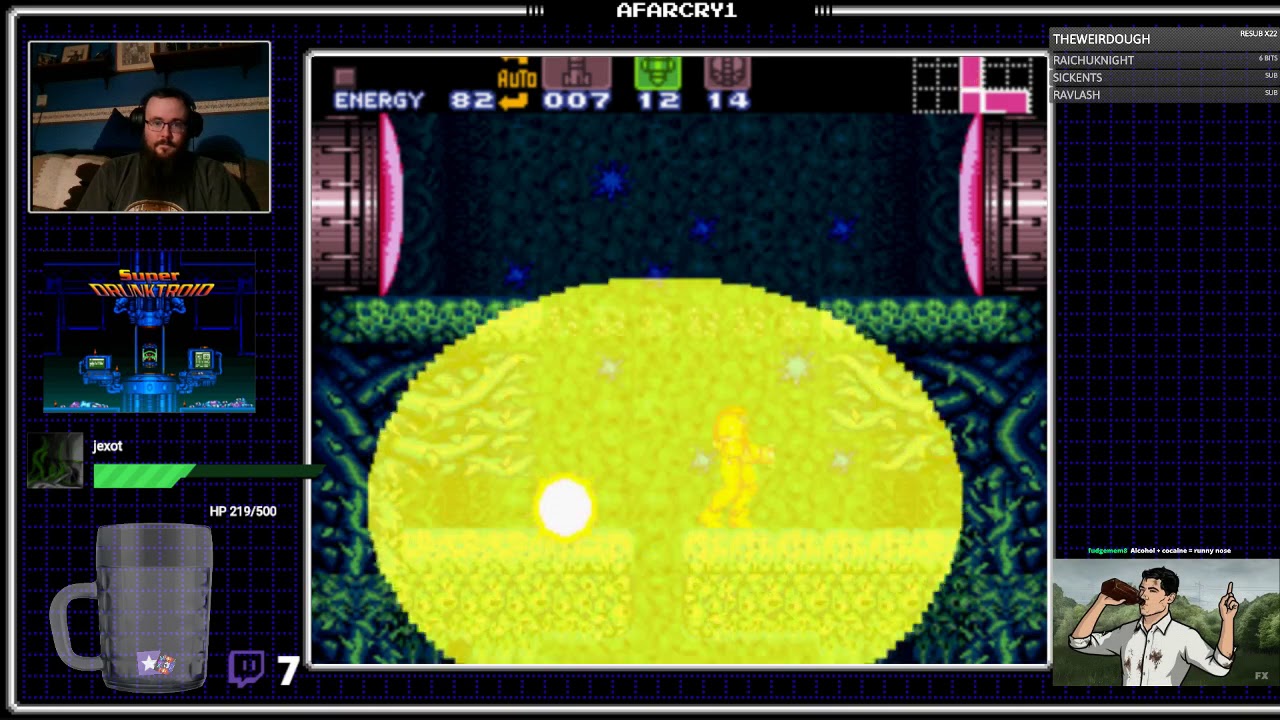Super Metroid Drunk Stream vs. Kaktus021