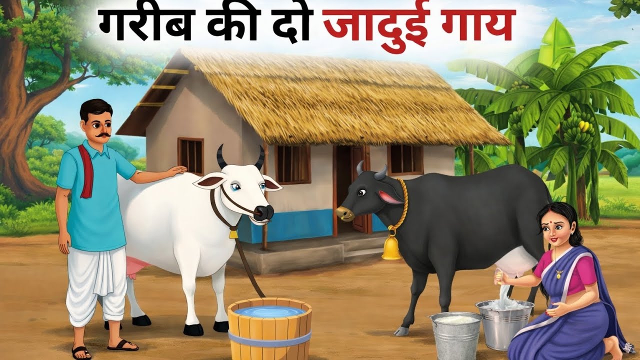 गरीब की दो जादुई गाय | Hindi Moral Story | Motivational Kahani for Kids”
