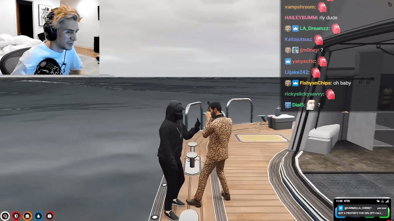 Mista Lang sucking xQc's Finger but Anthony offers other thing