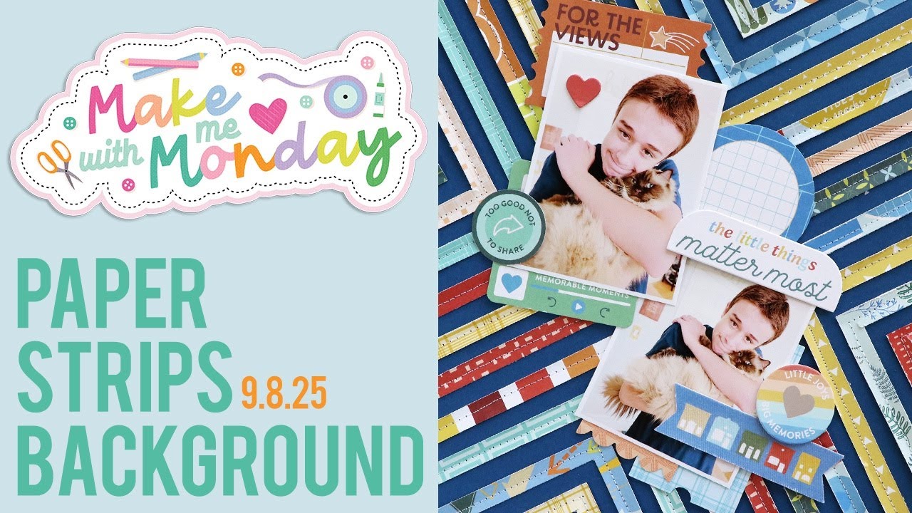 Make With Me Monday / Paper Strips Background