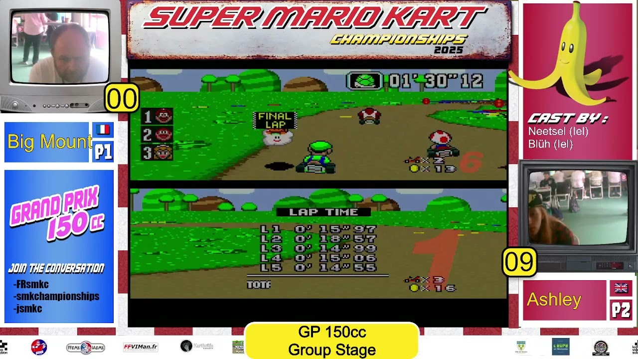 Super Mario Kart Championship 2025 - GP150cc - Group Stage - G. Guilbaud vs A. Taylor