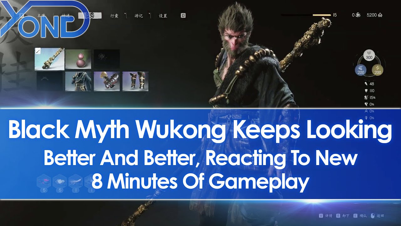 Reacting To Black Myth Wukong's New 8 Minute Gameplay - It Keeps Looking Better And Better
