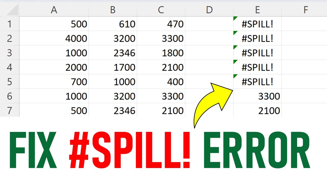 Spill Error Got You Down? Fix It FAST with Excel! (In Hindi)