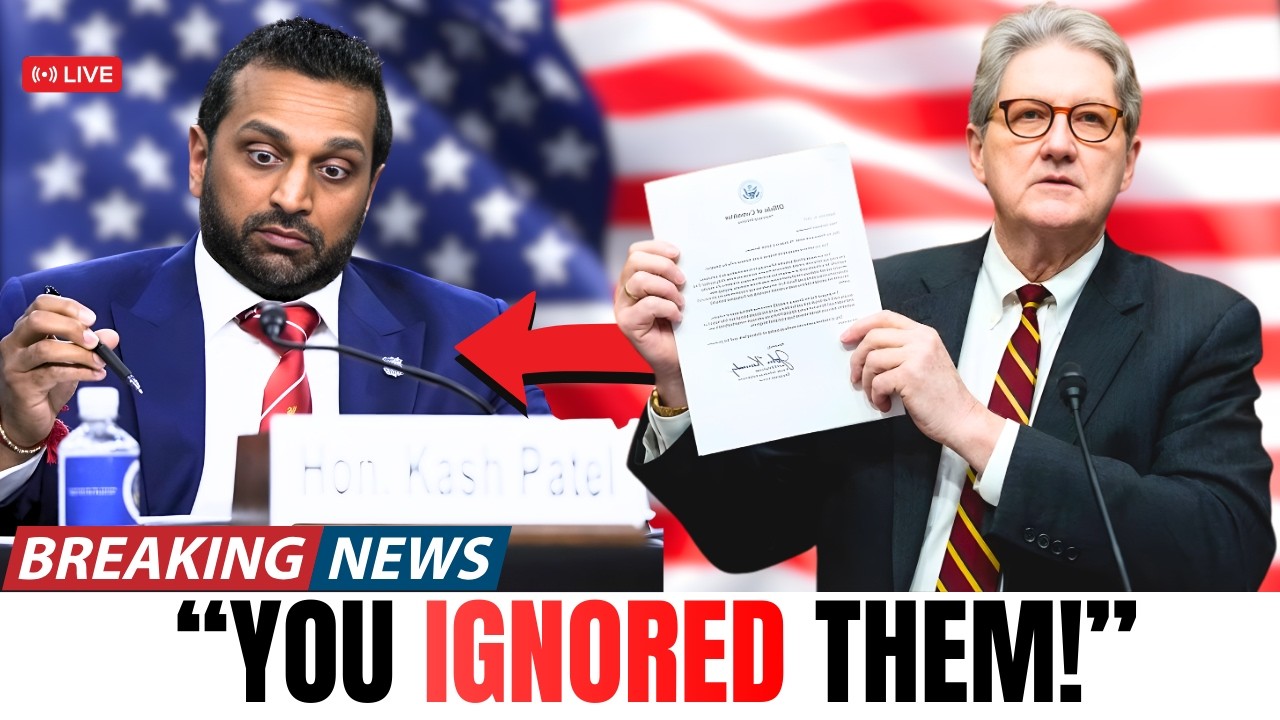 John Kennedy’s Epstein TRAP for Kash Patel! Nowhere to Run