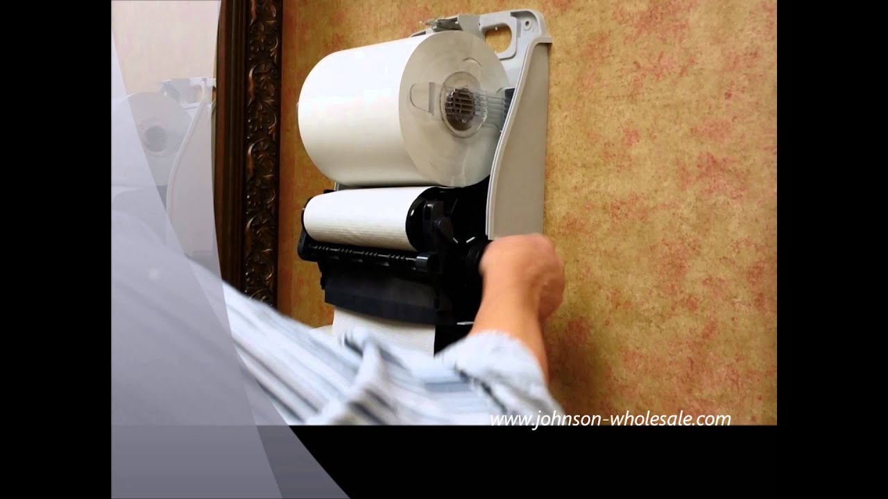 How to load paper in the San Jamar T7000TBK Hands Free Roll Towel Dispenser