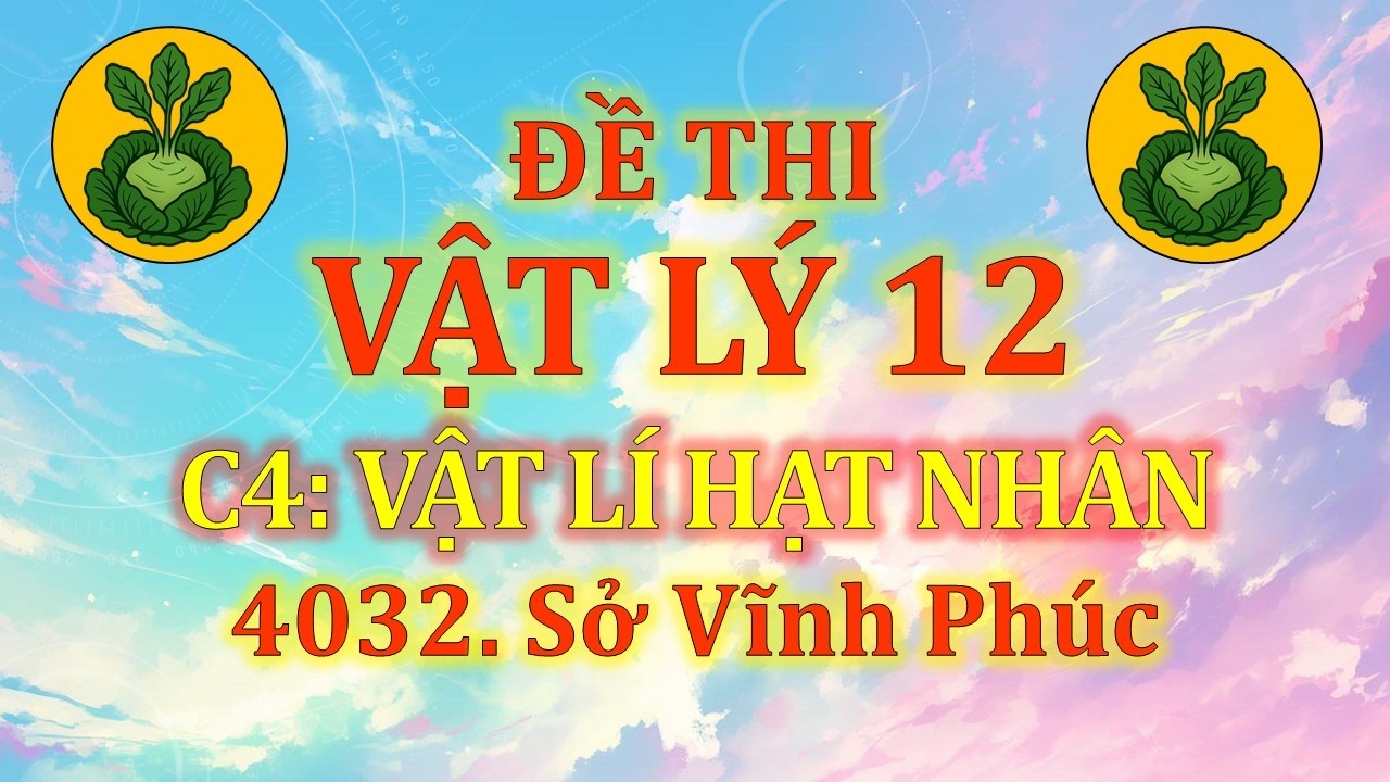 Đề thi Vật Lý 12 - Chương 4: Hạt nhân - 4032. Sở Vĩnh Phúc
