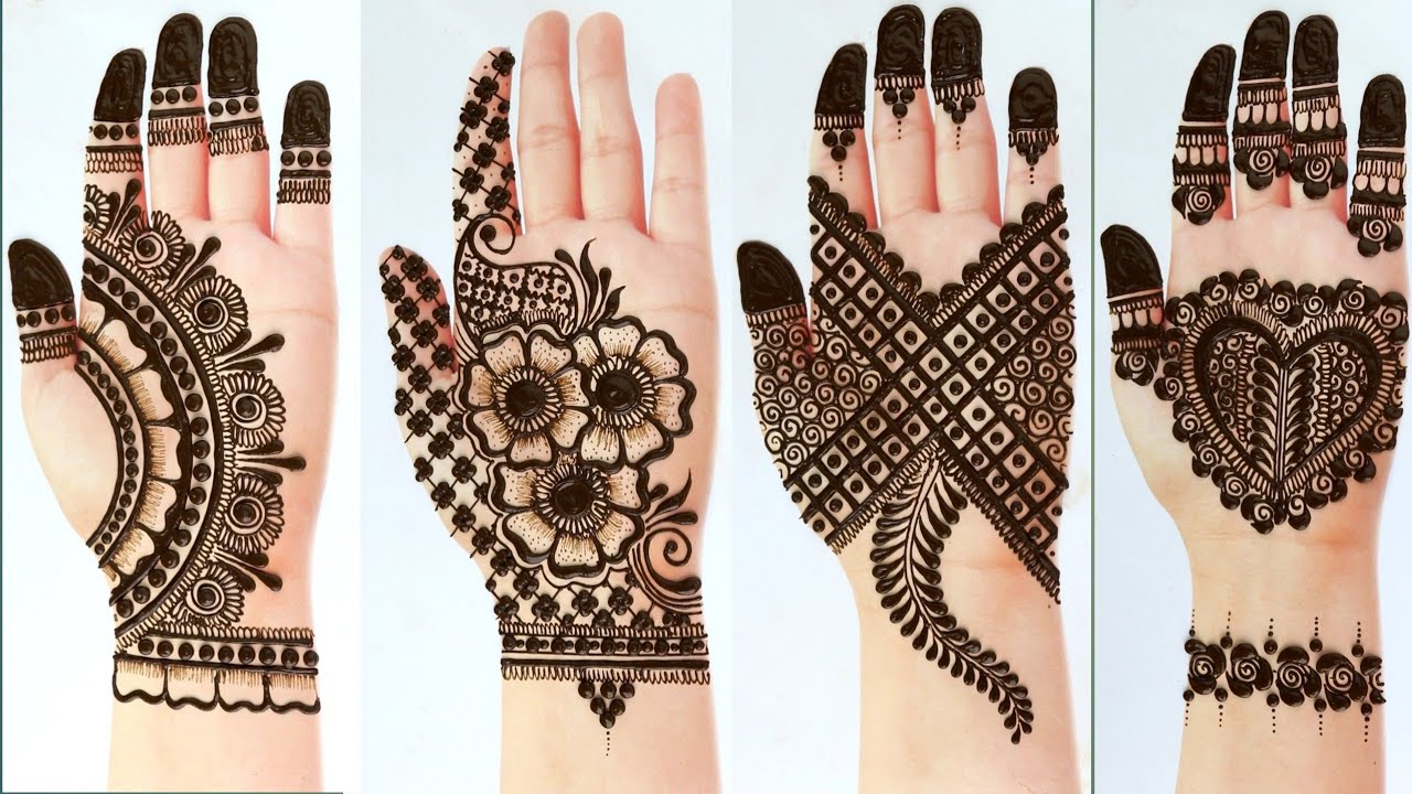 Beautiful Easy mehndi designs for hands || Simple mehandi design | Arabic design || Just Mehndi