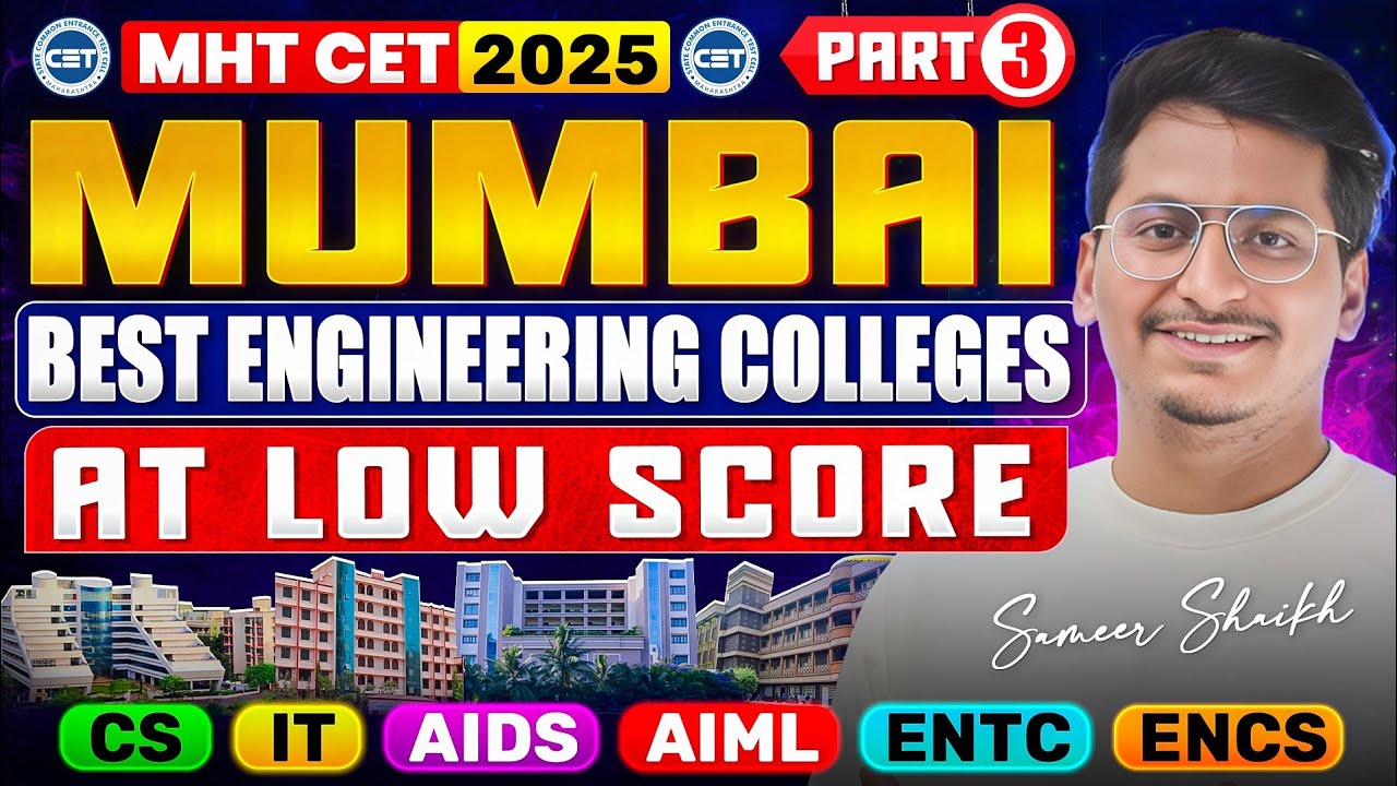 MUMBAI Top 10 Best Engineering Colleges At Low Score(60-100 Marks)🔥|Category Cut offs,Fees,Grade,etc