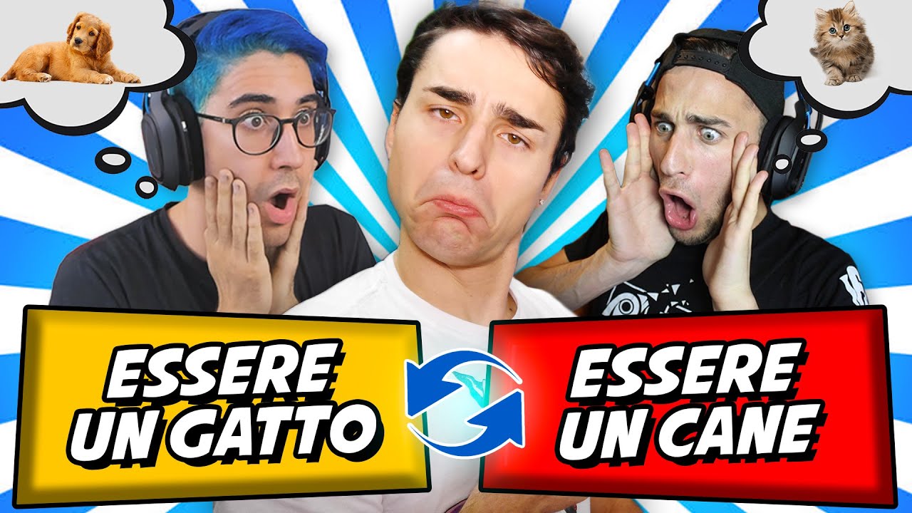 PREFERIRESTI essere UN GATTO o UN CANE? Challenge w/@teknoyd. @ezevlog