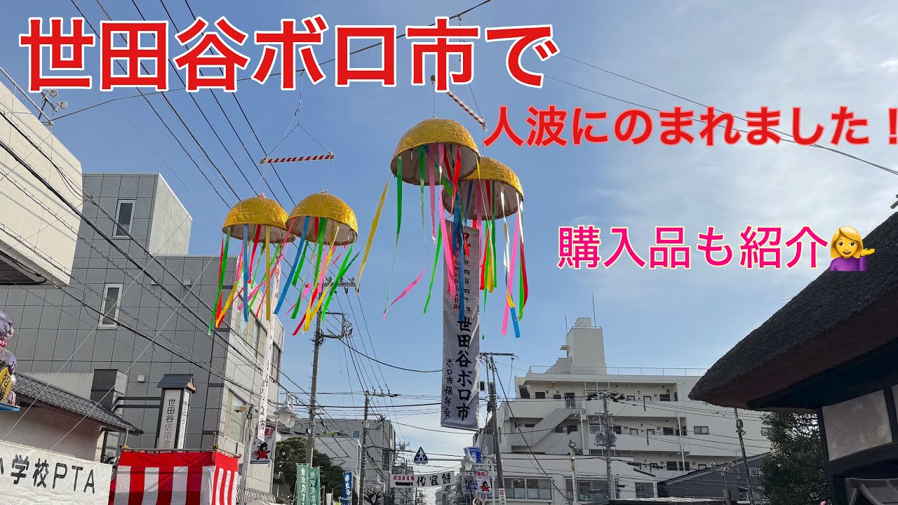 【世田谷ボロ市】４４８年続く市！購入品も紹介💁‍♀️