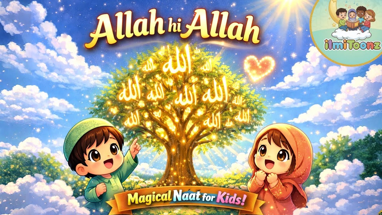 ALLAH HI ALLAH KIYA KARO | 3D Animated Islamic cartoon |Beautiful Naat for Kids-@ilmiToonz 