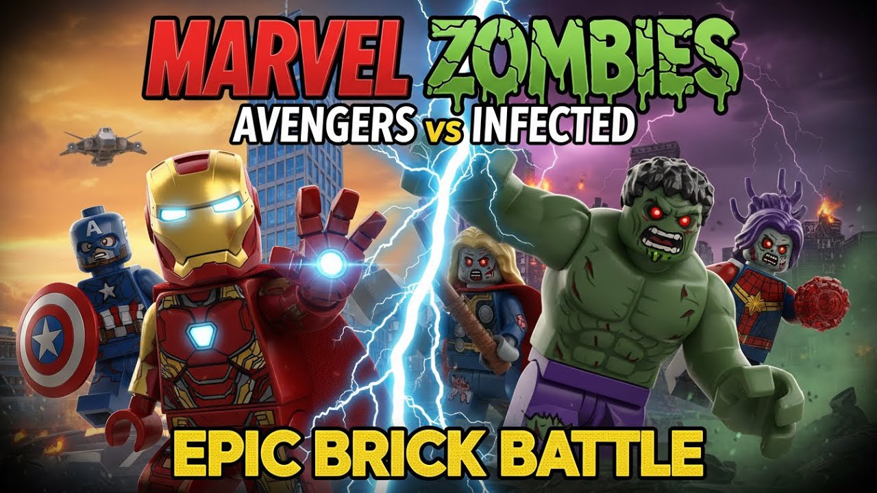 LEGO Marvel Zombies: Avengers vs Infected Heroes | Epic Brick Battle Animation