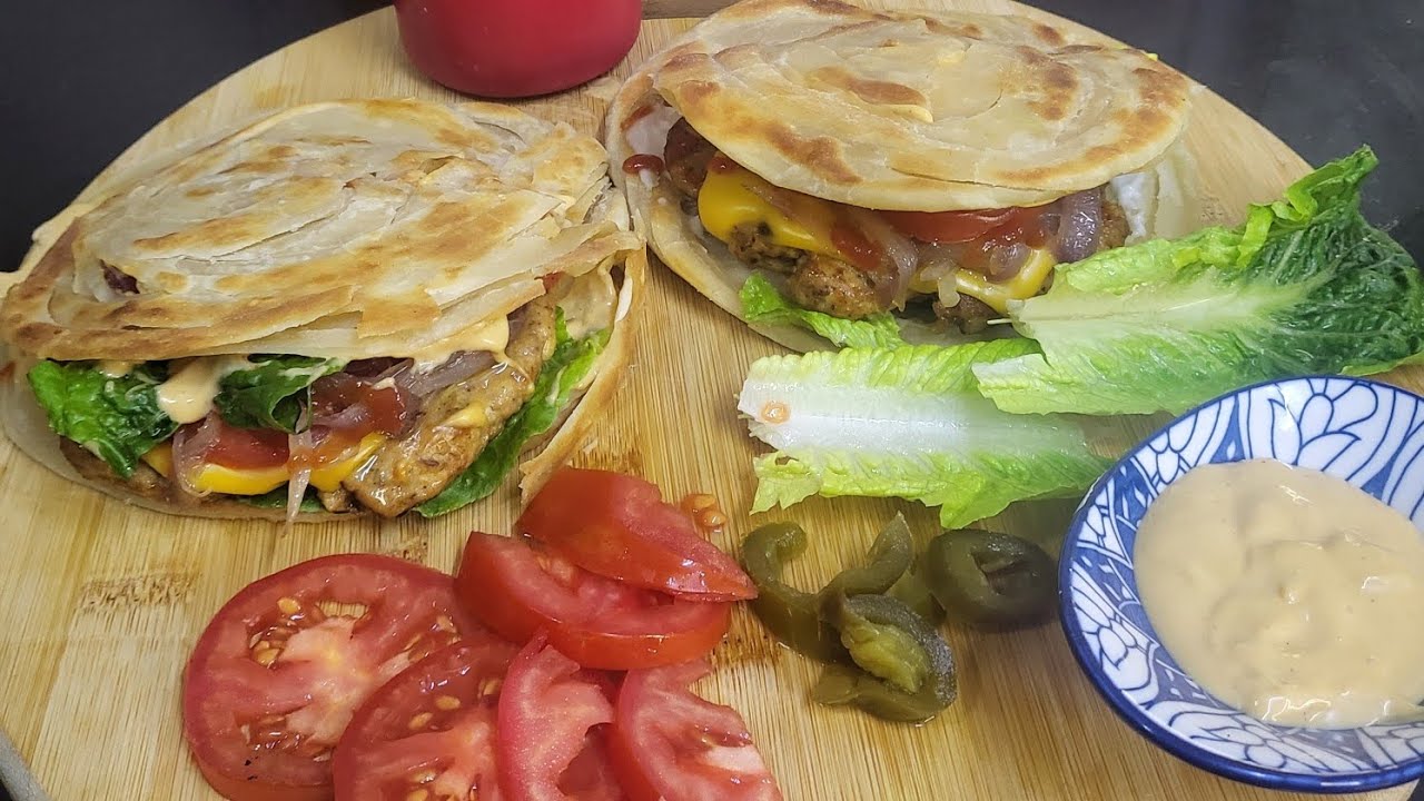 Viral Kabab burger by Leena's Home Kitchen.