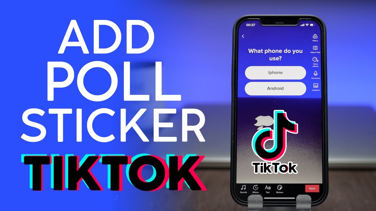 How to Add Poll Sticker on Tiktok Video 2021