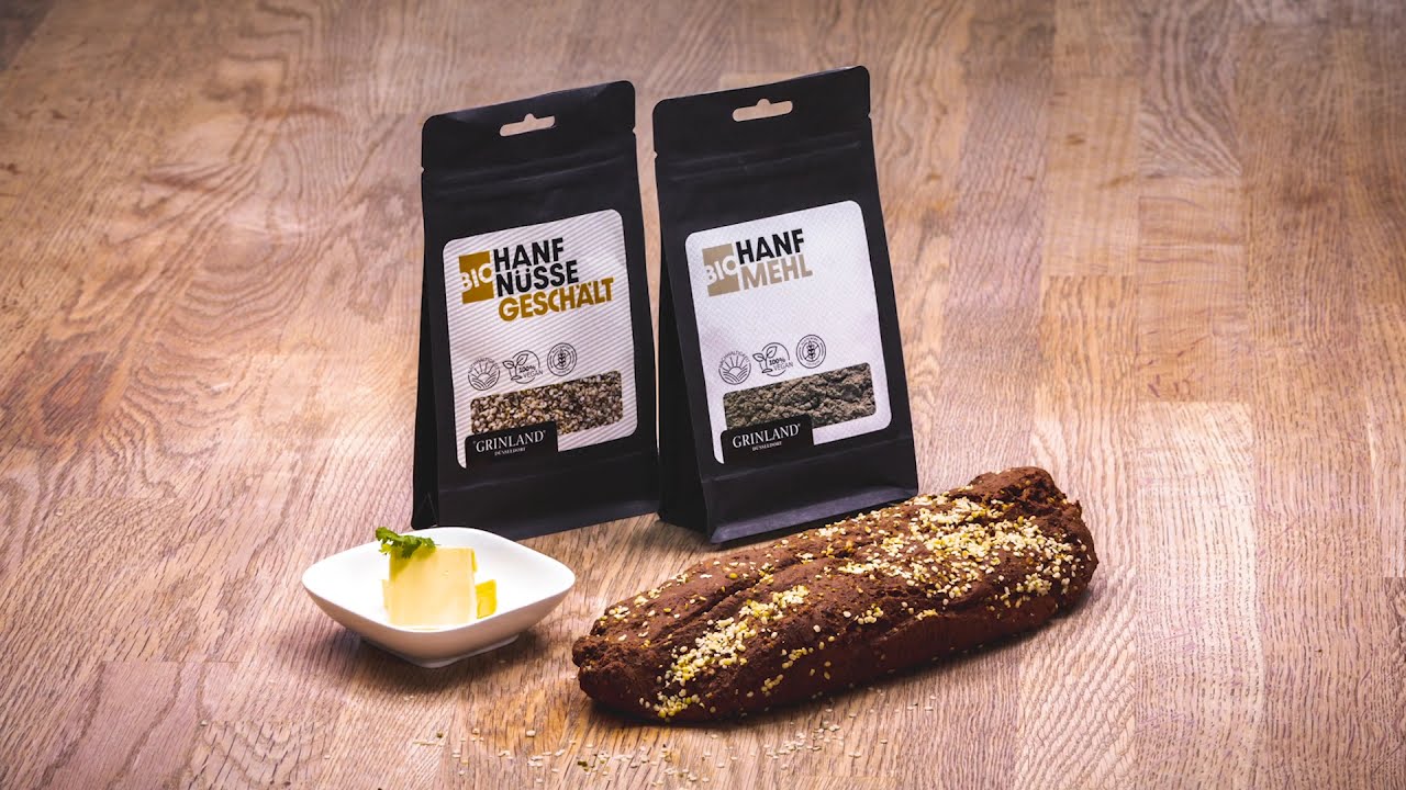 #Eiwei&szlig;-Hanfbrot - Grinland Duesseldorf // Backen mit #Hanf