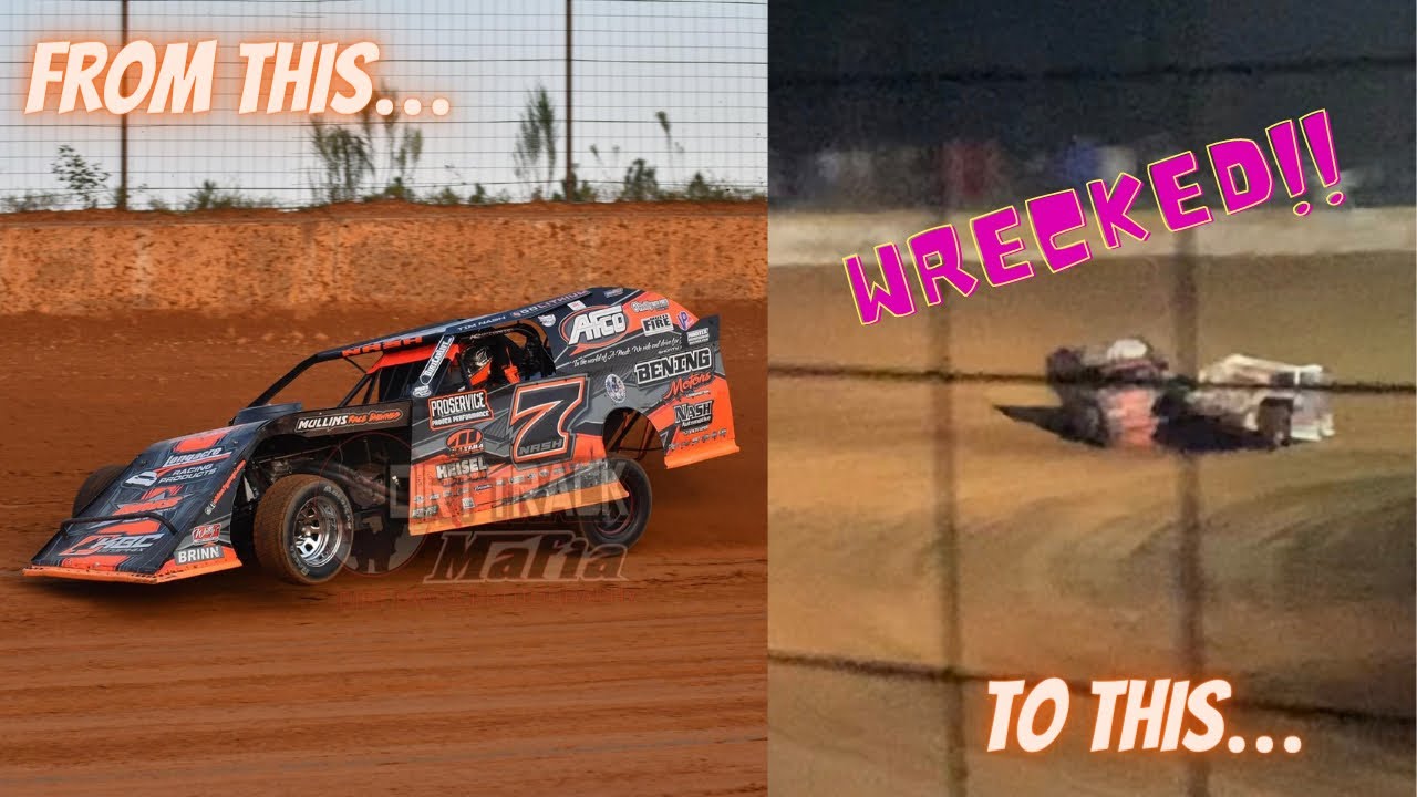 If ya can’t beat ‘em, WRECK ‘em - Taken out of the $5K to win “For the Fallen” 50 @ Outlaw Speedway