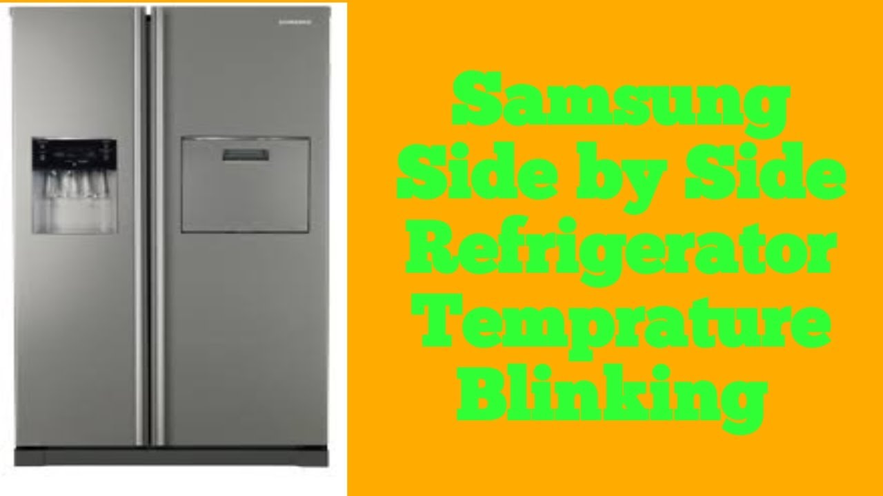 Samsung Side by Side Refrigerator  Right Side Blinking Error #refrigeratorrepair #fridgerepair
