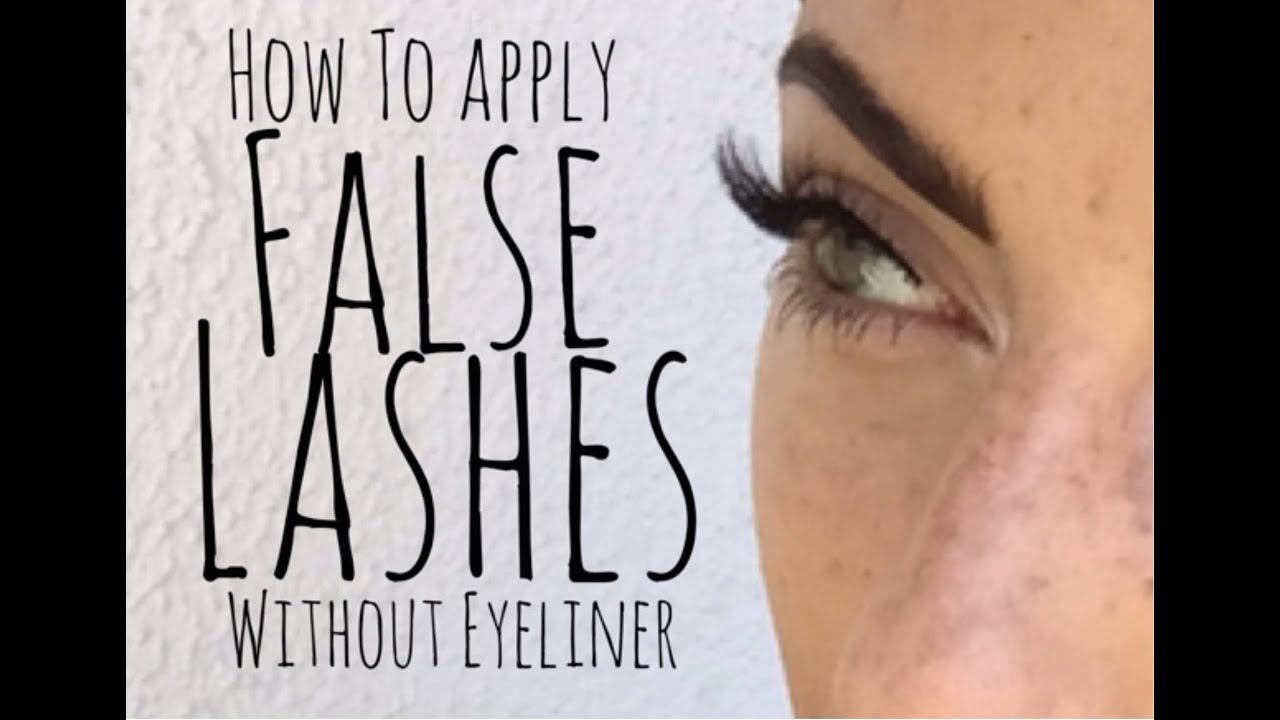 How to Apply False Lashes Without Eyeliner | AMBERMDEAN