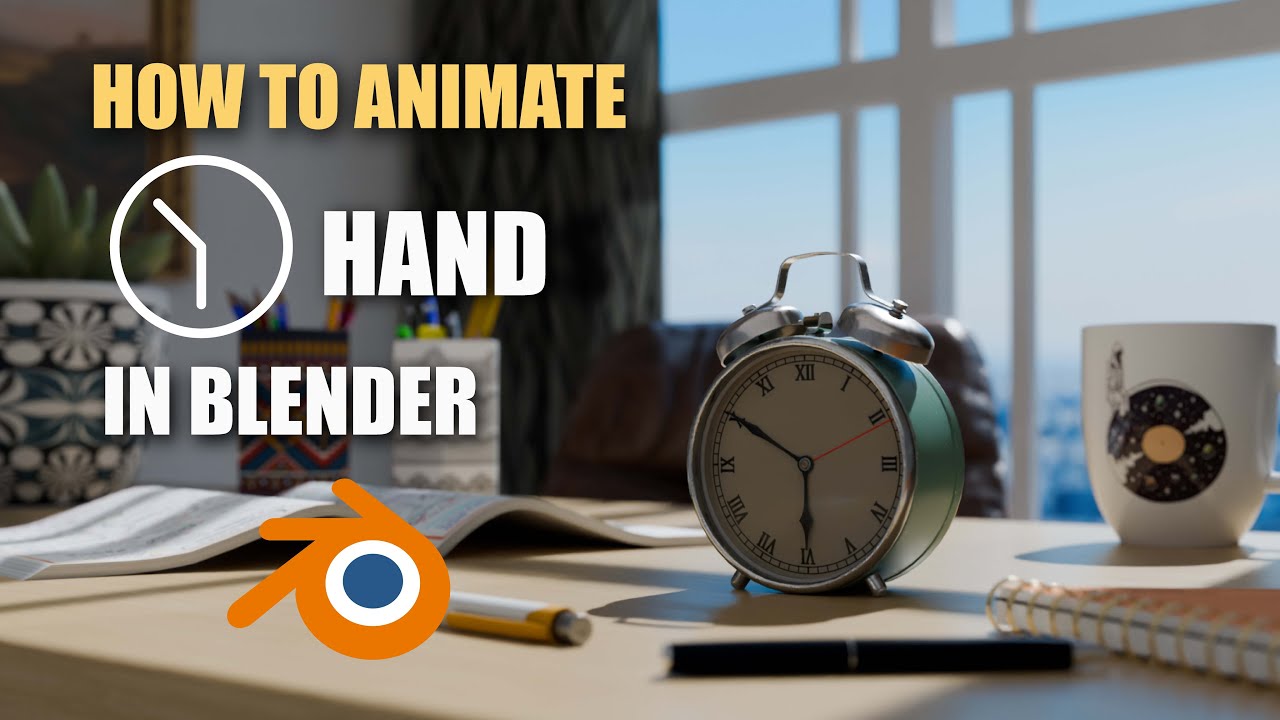 Blender Geometry Nodes Clock Animation &ndash; Easy Tutorial!