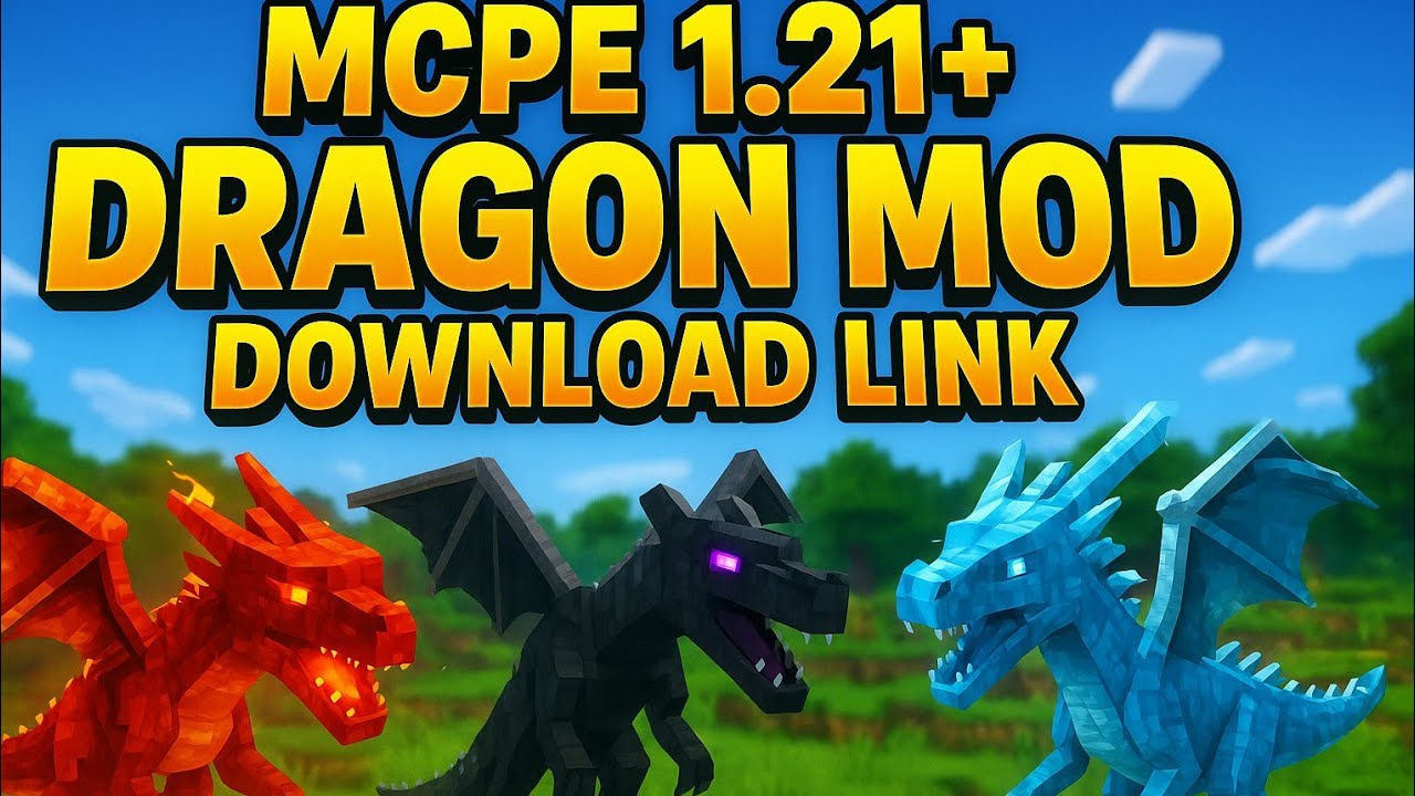 mcpe 1.21 varsion dragon mod download link/Minecraft dragon mod/mcpe 1.21 mod