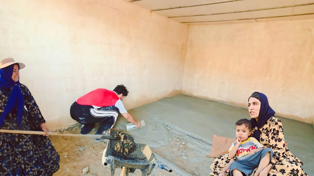 Cementing the Floor of Our Dream Storage House | Ready for Our New Home