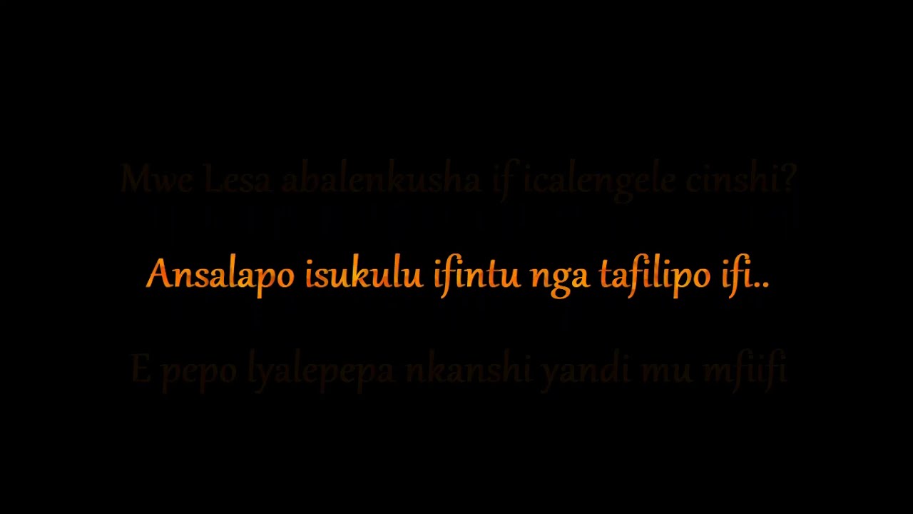 Muzo AKA Alphonso - Mwamutanine Kumo na Menshi  ||  Scrolling Lyrics