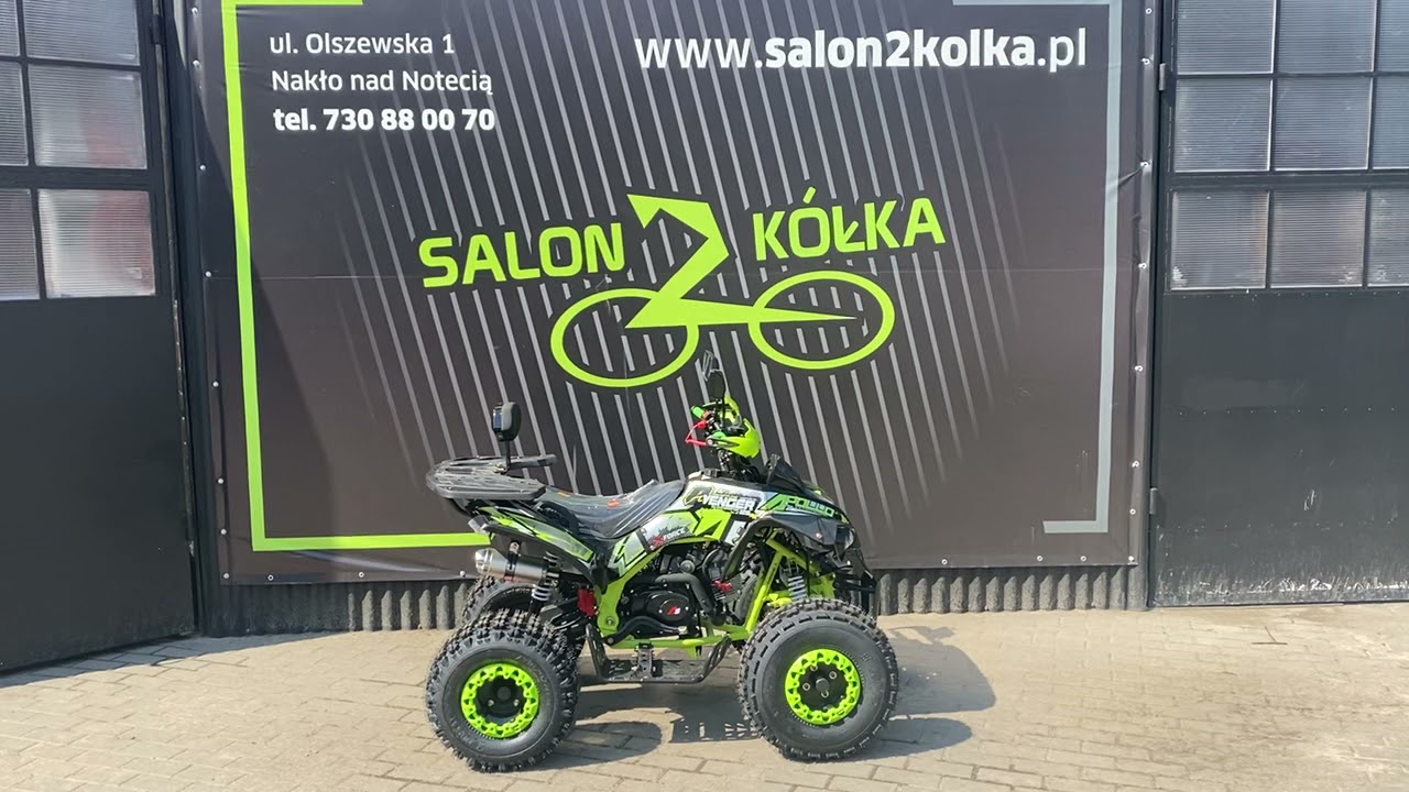 Quad Apollo 125CC AVENGER 125 czarno/limonkowy - prezentacja quada #salon2kolka