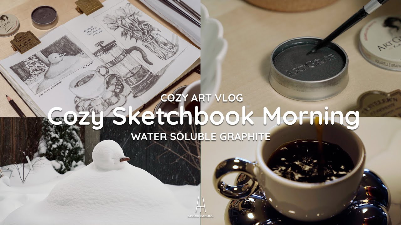 A cozy sketchbook morning for a 34-year-old late bloomer artist ☕️ | Art vlog