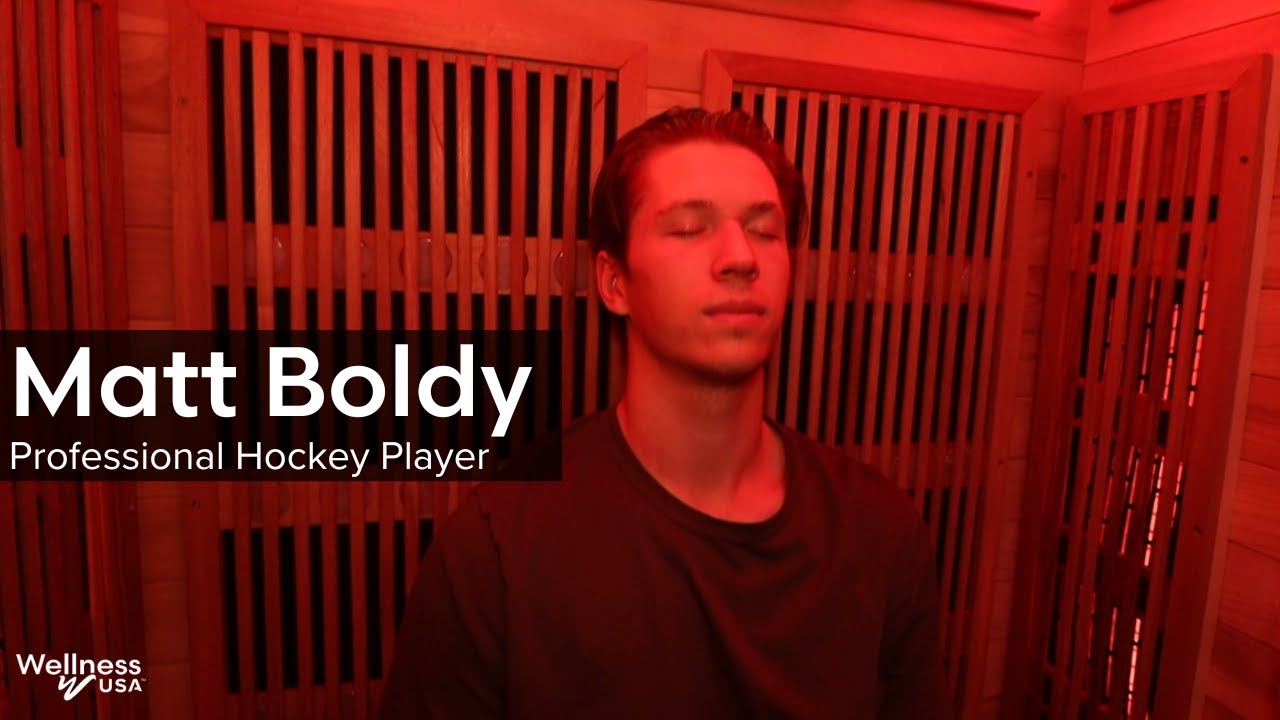 Pro Hockey Player Matt Boldy Shares why his SaunaWellness Pro10 is a Must Have for Recovery.