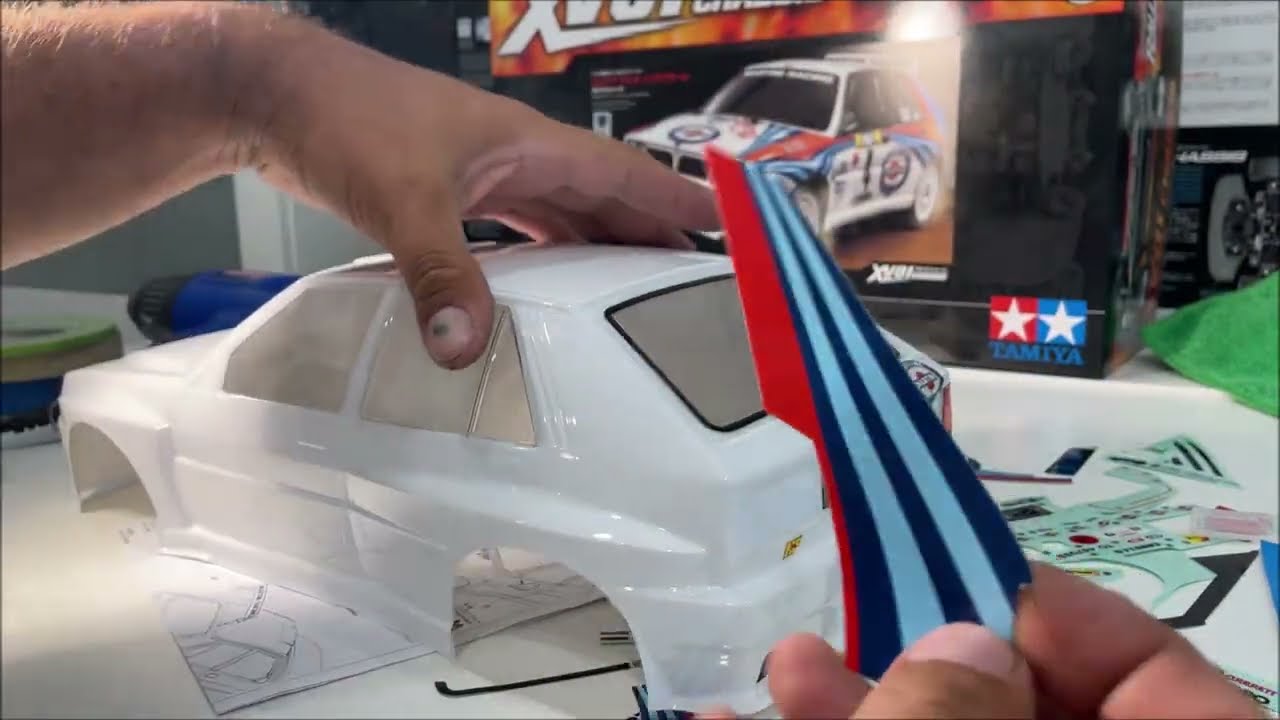 Tamiya Lancia Delta Integrale lexan body paint job sticker assembly 58569